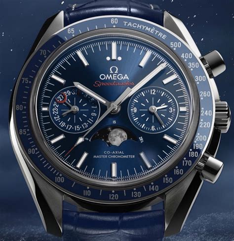 omega watch with moon phase